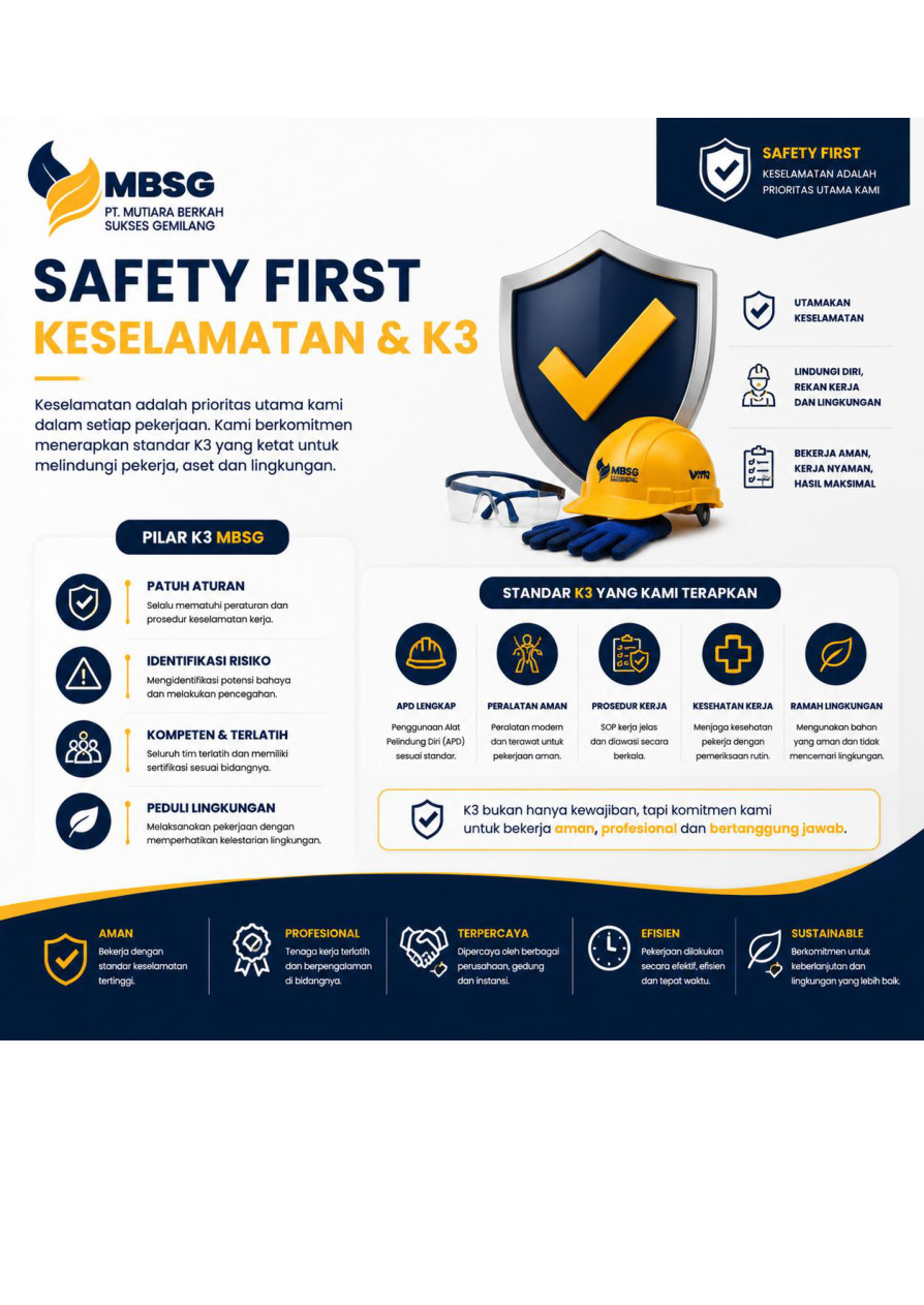 Safety First dan K3